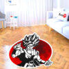 Dragon Ball Goku Blue Shaped Rug Custom Anime Mats Room Decor Quality Carpets