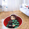 Tanjiro Kamado Shaped Rug Custom Anime Room Decor Mat Quality Carpet