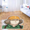 Itaru Hashida Shaped Rug Custom Moon Clouds Steins;Gate Anime Room Decor