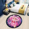 Sailor Chibi Moon Round Rug Custom Sailor Moon Anime Room Mats