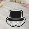 Tuxedo Mask Shaped Rugs Custom For Room Decor Mat Quality Carpet