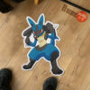 Pokemon Lucario Shaped Rug Custom Anime Mats Room Decor