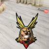 All Might Shaped Rugs Custom Anime Room Mats