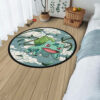 Pokemon Bulbasaur Round Rug Custom Cloudy Sky Anime Room Mats