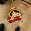 Funny Monkey D. Luffy Shaped Rug Custom For Room Decor Quality Mats