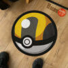 Pokemon Ultra Ball Shaped Rugs Custom For Room Decor Mat Quality Carpet