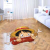 Funny Monkey D. Luffy Shaped Rug Custom For Room Decor Quality Mats