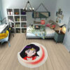 Sailor Mars Shaped Rug Custom Sailor Moon Anime Room Decor