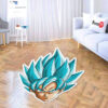 Dragon Ball Goku Blue Shaped Rugs Custom Anime Room Mats