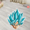 Dragon Ball Goku Blue Shaped Rugs Custom Anime Room Mats