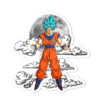 Dragon Ball Goku Blue Shaped Rug Custom Moon Clouds Anime Room Decor