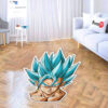 Dragon Ball Gogeta Shaped Rugs Custom Anime Room Mats