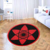 Sasuke Mangekyou Shaped Rugs Custom For Room Decor Mat Quality Carpet