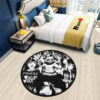 Inosuke Hashibira Manga Round Rug Custom Anime Room Mats