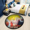 Luffy Gear 5 Round Rug Custom Anime Room Mats