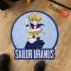 Sailor Uranus Shaped Rug Custom Anime Sailor Moon Room Mats