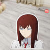 Kurisu Makise Shaped Rug Custom Anime Room Decor Mat Quality Carpet