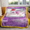 Christmas Mew Custom Name Gift 2-Side Printed Thicken Pokemon Blanket