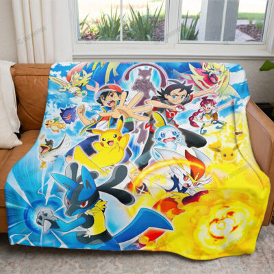 All Poke Custom Pokemon Blanket