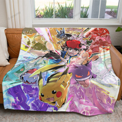 All Poke Custom Pokemon Blanket