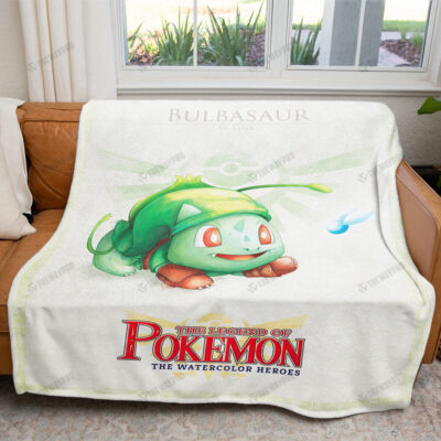 The Legend of Poke Bulbasaur Custom Pokemon Blanket