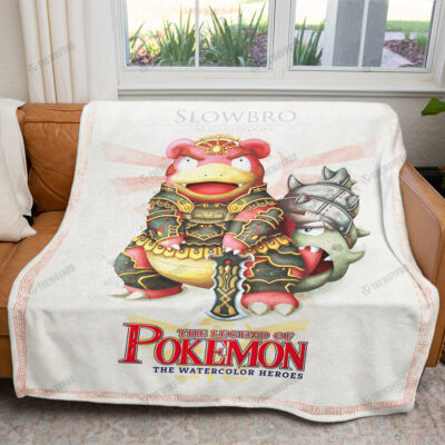 The Legend of Poke Slowbro Custom Pokemon Blanket