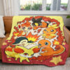 Starter Poke Fire Custom Pokemon Blanket