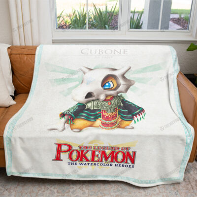 The Legend of Poke Cubone Custom Pokemon Blanket