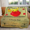 Anime Pikachu I Choose You Gold Card Custom Pokemon Blanket