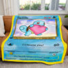 Anime Squirtle I Choose You Custom Pokemon Blanket