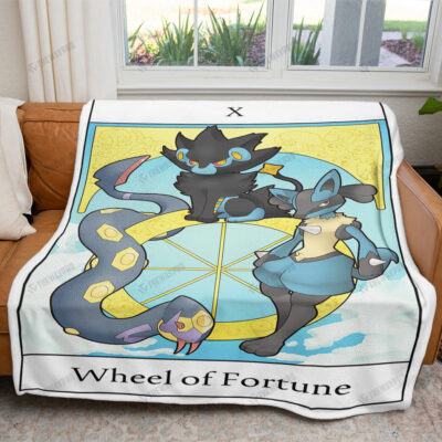 Tarot Wheel Of Fortune Custom Pokemon Blanket