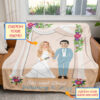 Couple Wedding Personalized Pokemon Blanket