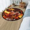 Yoriichi Tsugikuni Round Rug Anime Room Mats