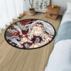 Muzan Kibutsuji Round Rug Anime Room Mats