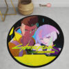 Cyberpunk Edgerunners Lucy and David Martinez Round Rug Anime Room Mats