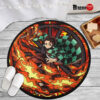 Kamado Tanj Sun Breathing Round Rug Anime Room Mats