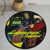 Cyberpunk Edgerunners Maine Round Rug Anime Room Mats