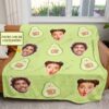 Personalized Face and Avocado Custom Pokemon Blanket