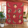 Personalized Face and Watermelon Custom Pokemon Blanket