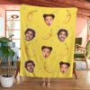 Personalized Face and Banana Custom Pokemon Blanket