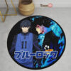 Blue Lock Yoichi Isagi 11 Round Rug Anime Room Mats