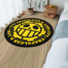 Character Symbol Trafalgar D Law Round Rug Anime Room Mats