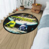 Cyberpunk David And Lucy Edgerunners Round Rug Anime Room Mats