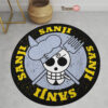 Character Symbol Sanji Round Rug Anime Room Mats