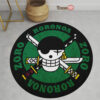 Character Symbol Roronoa Zoro Round Rug Anime Room Mats