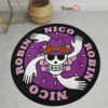 Character Symbol Nico Robin Round Rug Anime Room Mats