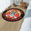 Character Symbol Portgas D. Ace Round Rug Anime Room Mats