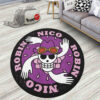 Character Symbol Nico Robin Round Rug Anime Room Mats