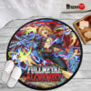 Fullmetal Alchemist Edward Elric Round Rug Anime Room Mats