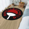 Uchiha Clan Round Rug Anime Room Mats